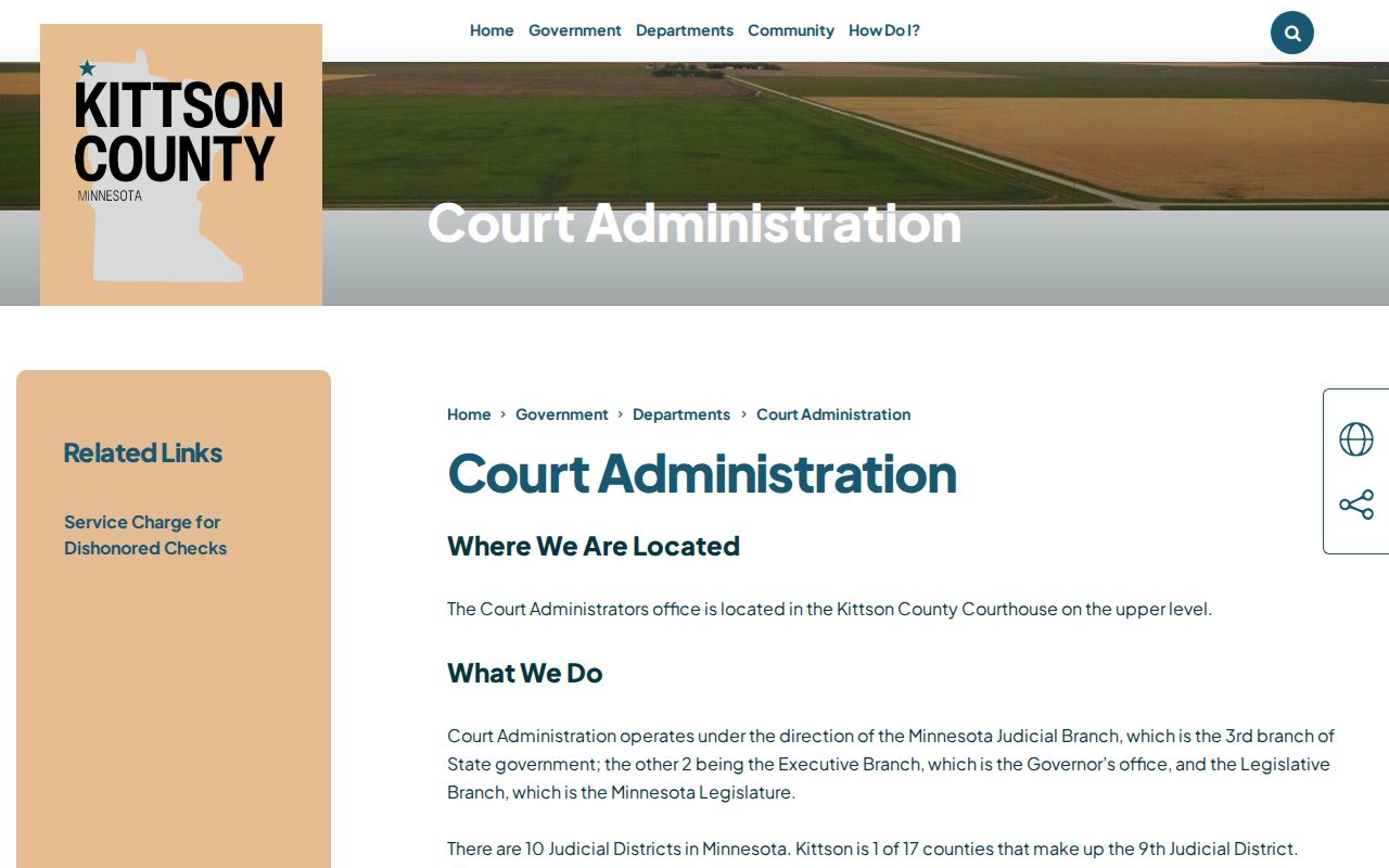 Kittson County court release record source